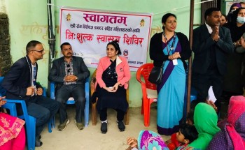 उपाध्यक्षसँग कार्यक्रम : खजुरामा निःशुल्क स्वास्थ्य शिविर